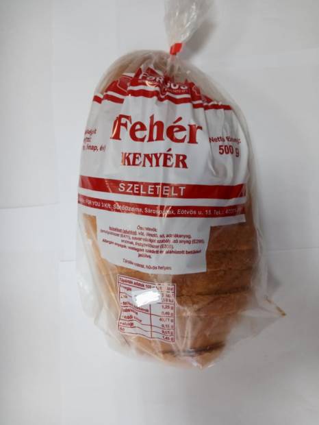 Fehér kenyér 500g HEGYI