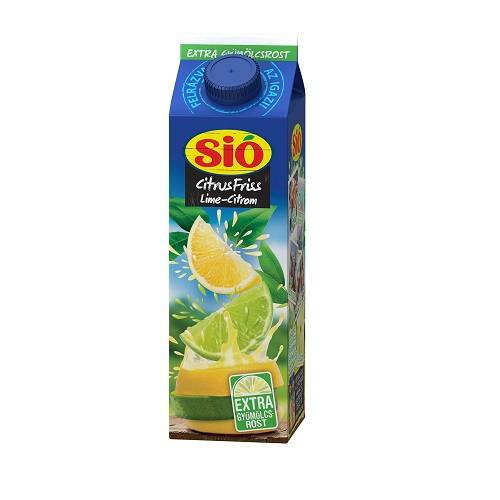 Sió gyümölcslé 1l citrusfriss lime-citrom 12% dobozos