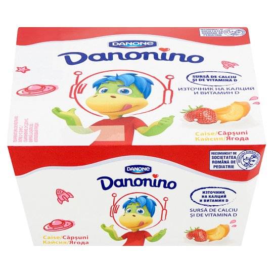 Danonino 4*50g eper-sárgabarack