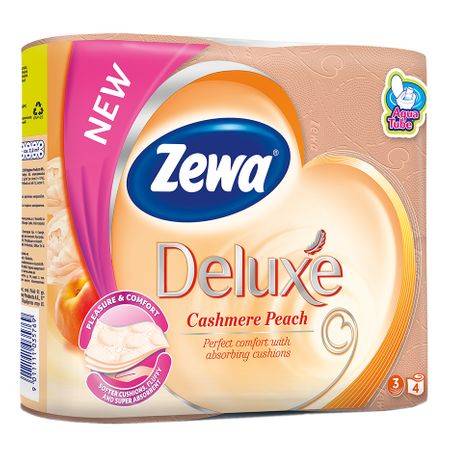 Zewa Deluxe toalettpapír 3 réteg 4 tekercs Cashmere Peach