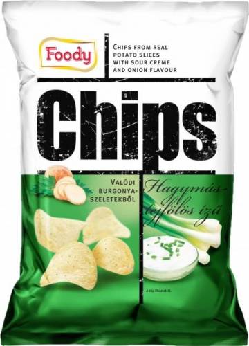 Foody chips 40g hagymás-tejfölös