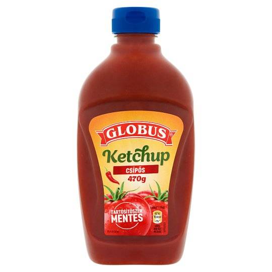 Globus ketchup 470g csípõs