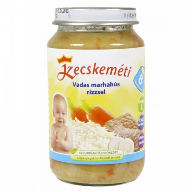 Kecskeméti bébiétel 220g vadas marhahús rizzsel (8 hó)