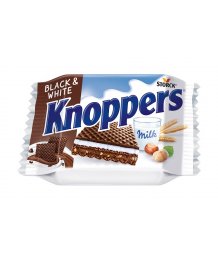 Knoppers 25g black & white