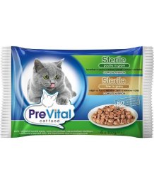 Prevital macskaeledel 4*100g steril máj-baromfi