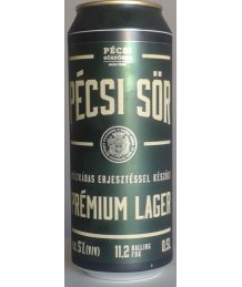 Pécsi Prémium Lager Dobozos Sör 0,5l